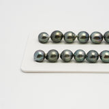 43pcs Mix 8-11mm - SB AA/AAA Quality Tahitian Pearl Necklace NL1637 HL3