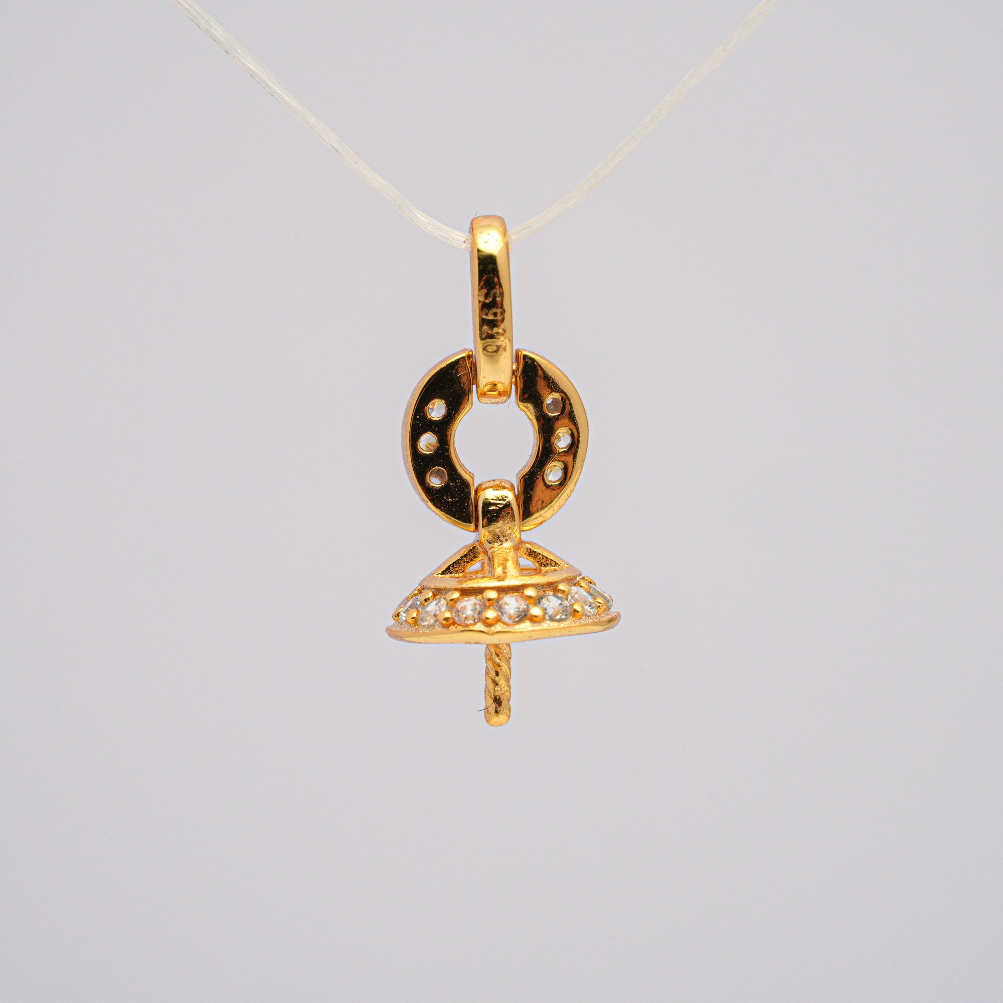 Pendant Clasp 925 Silver for Pearl SC553G