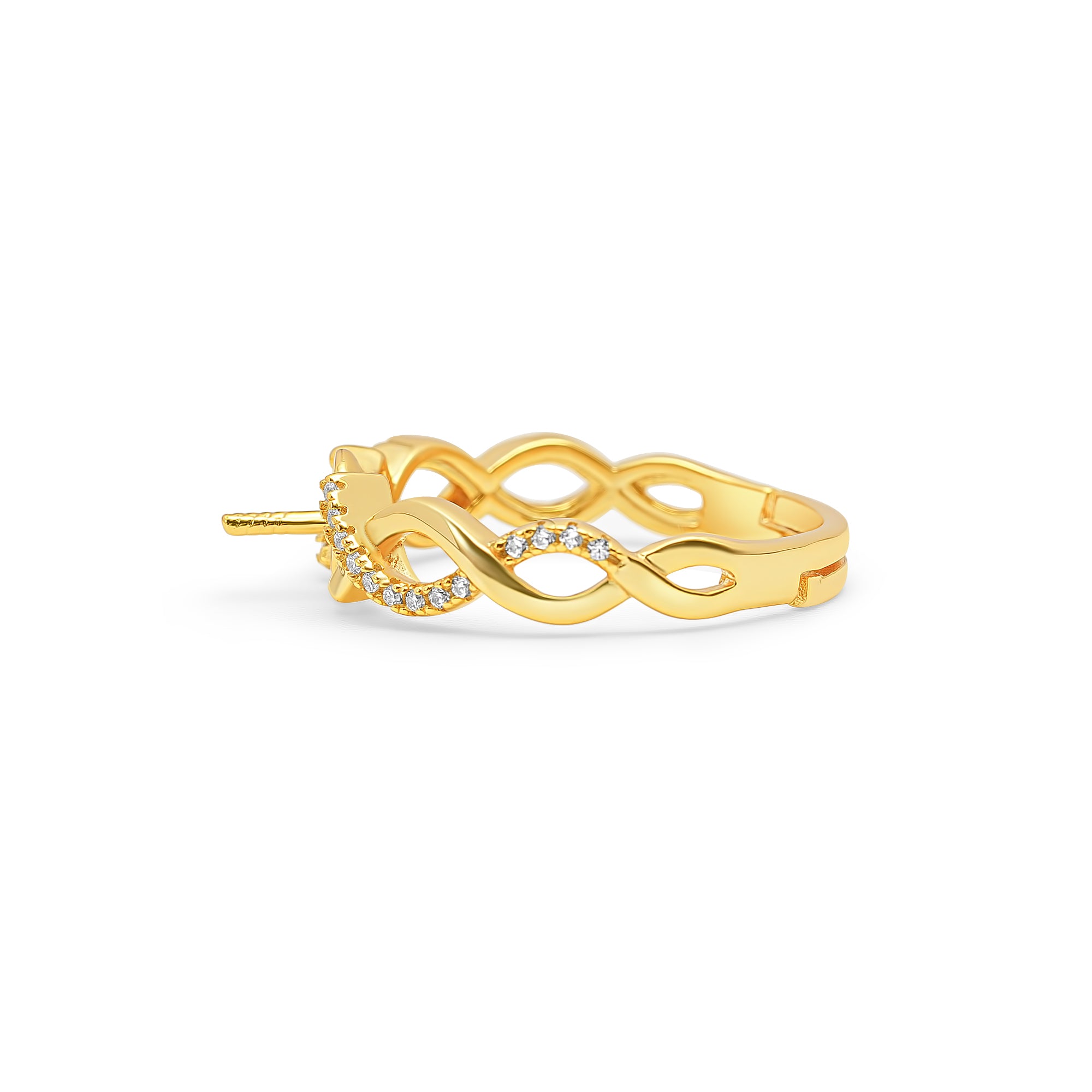 Adjustable Ring 925 Silver for pearl SC322G