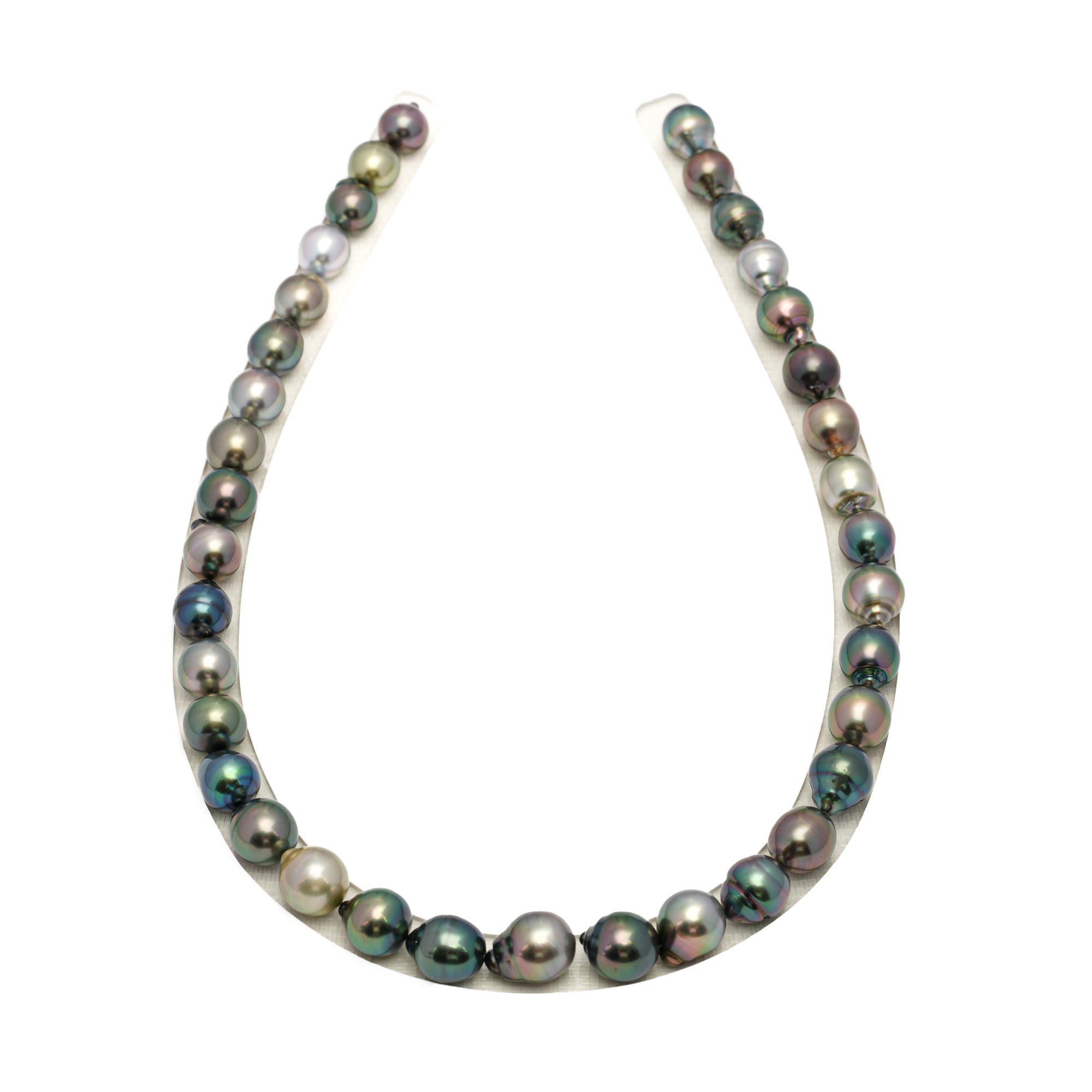 36pcs Multicolor 9-11mm - SB AAA Quality Tahitian Pearl Necklace NL1705 TH5