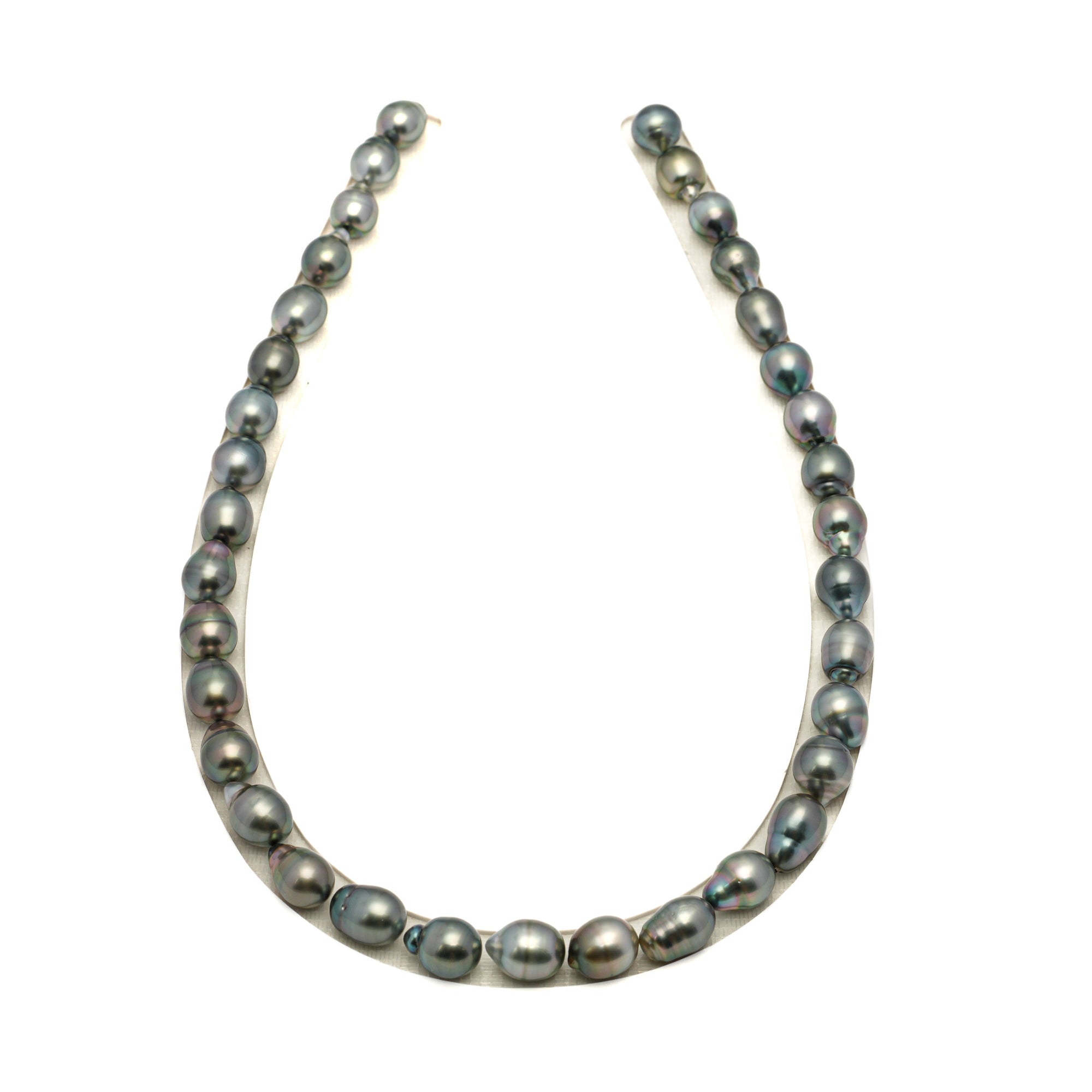 35pcs Light Mix 8-10mm - CL/SB AAA Quality Tahitian Pearl Necklace NL1760 LP1