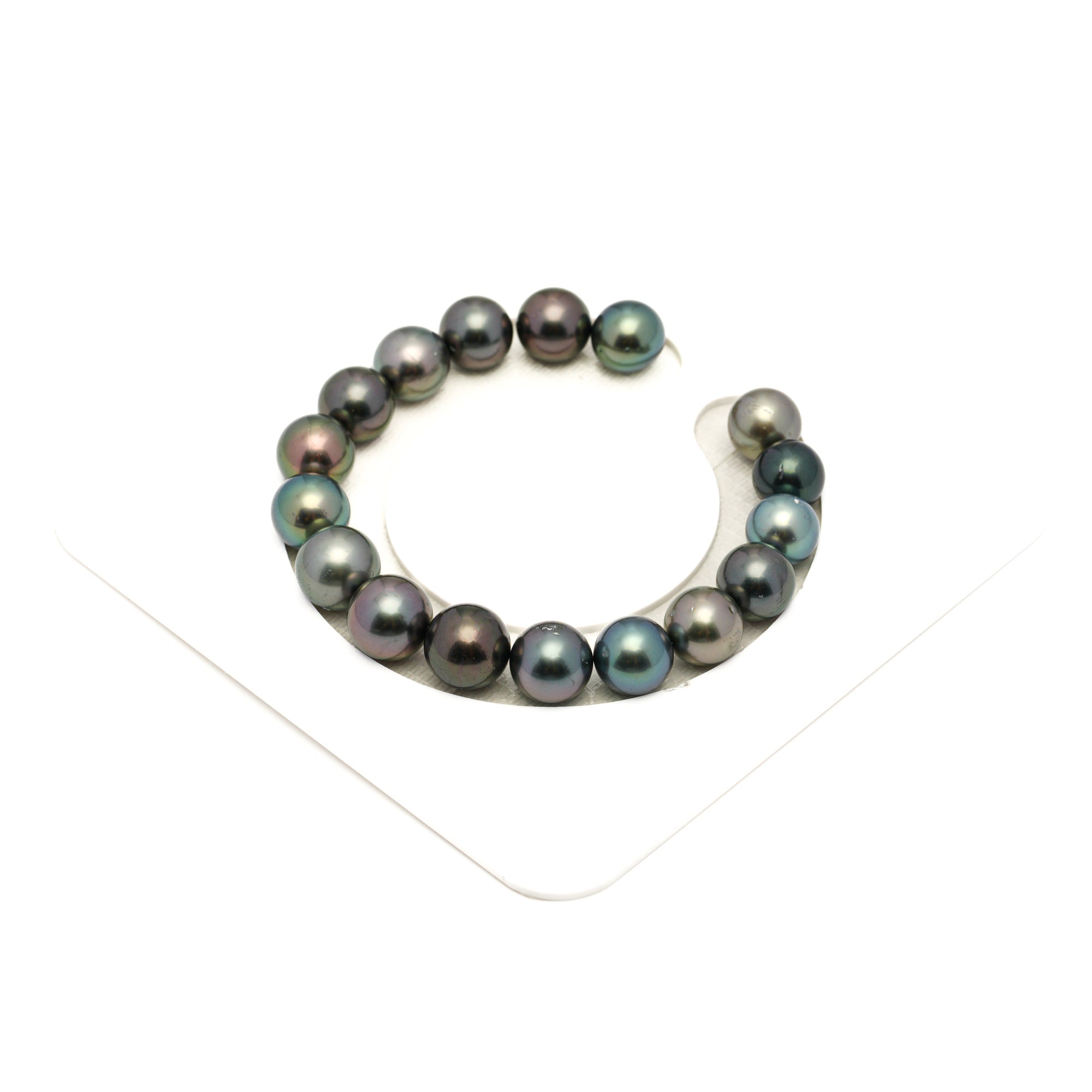 17pcs Multicolor 9-11mm - RSR AAA/AA Quality Tahitian Pearl Bracelet BR2448 LP1