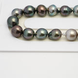 42pcs Multicolor 8-10mm - CL/SB AA/AAA Quality Tahitian Pearl Necklace NL1545 THMIX2