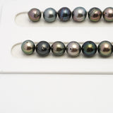 47pcs Multicolor 8-10mm - SR/NR AA/A Quality Tahitian Pearl Drilled Necklace NL1571 CMP4