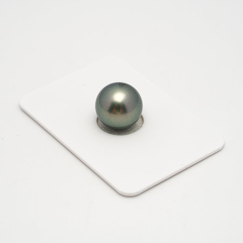 1pcs "High Luster" Light Green 12.4mm - RSR AAA/TOP Quality Tahitian Pearl Single LP2127 A101