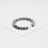 18pcs Multicolor 8mm - SB AAA/AA Quality Tahitian Pearl Bracelet BR2036 OR7