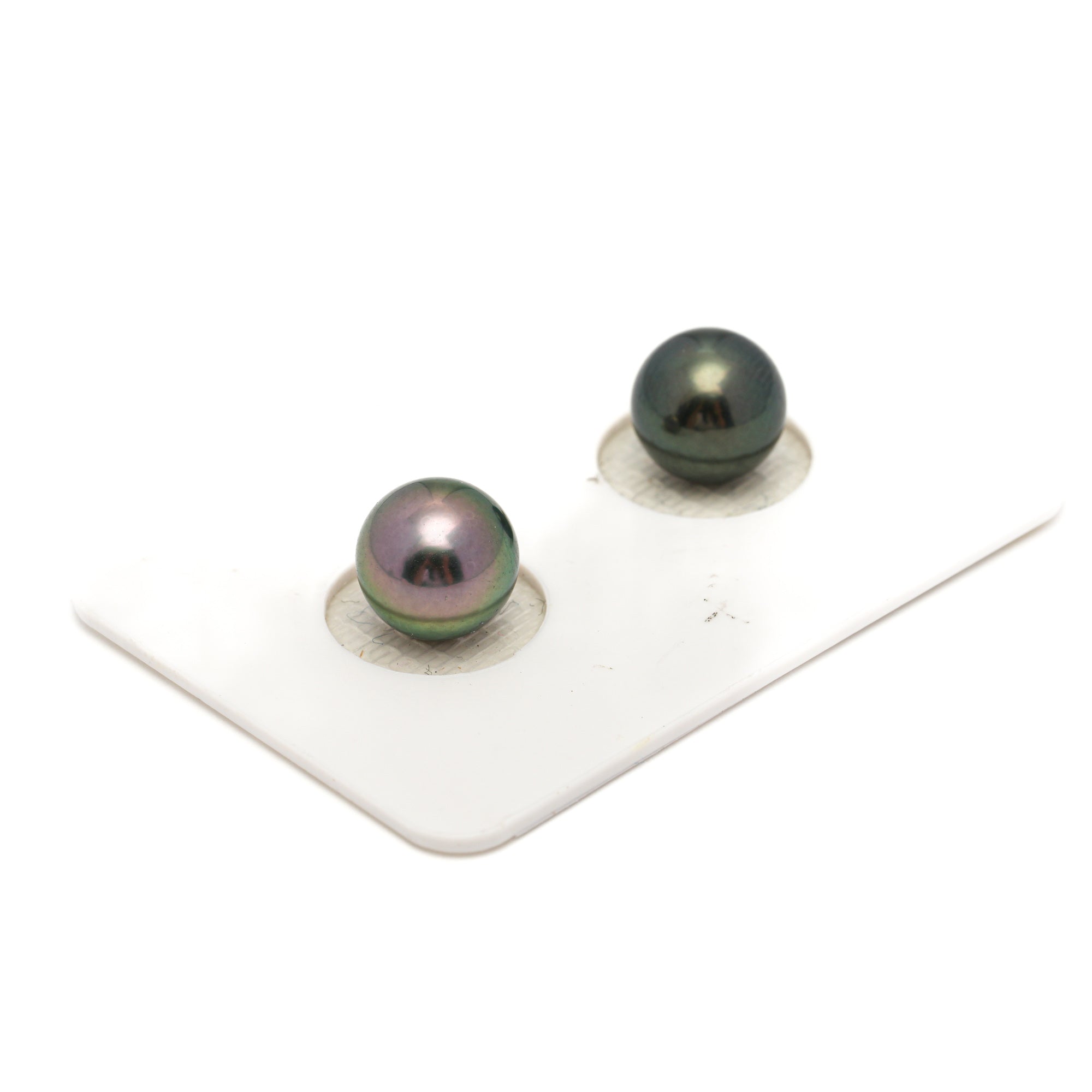 2pcs Multicolor 8.9mm - RSR AAA Quality Tahitian Pearl Pair ER1830 OR13