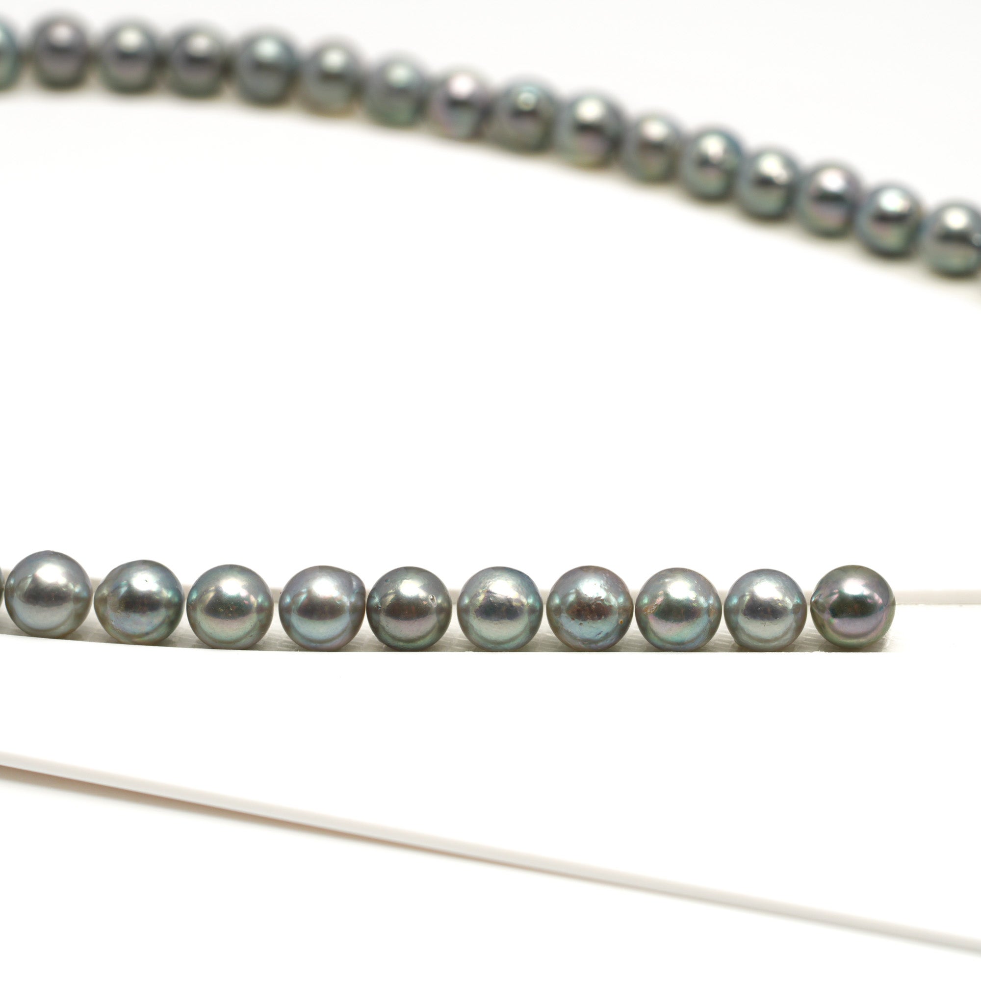 51pcs Akoya Pearl "High Luster" Silver Mix 7-7.9mm - SR/NR AA/A Quality Necklace AKNL1752 CMA1