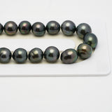 45pcs Green 8-11mm - SB AAA/AA Quality Tahitian Pearl Necklace NL1509 THMIX2