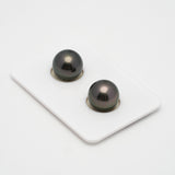 2pcs Dark 11.2mm - R TOP Quality Tahitian Pearl Pair ER1452