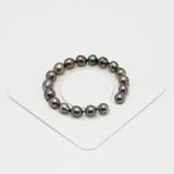 18pcs Peacock 8-10mm - SB AAA Quality Tahitian Pearl Bracelet BR2089 OR5