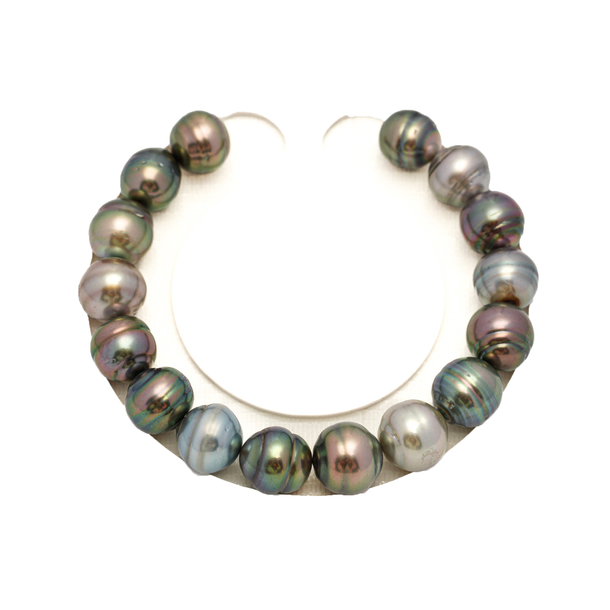 16pcs Light Mix 9-11mm - CL AAA/AA Quality Tahitian Pearl Bracelet BR2351 CMP9