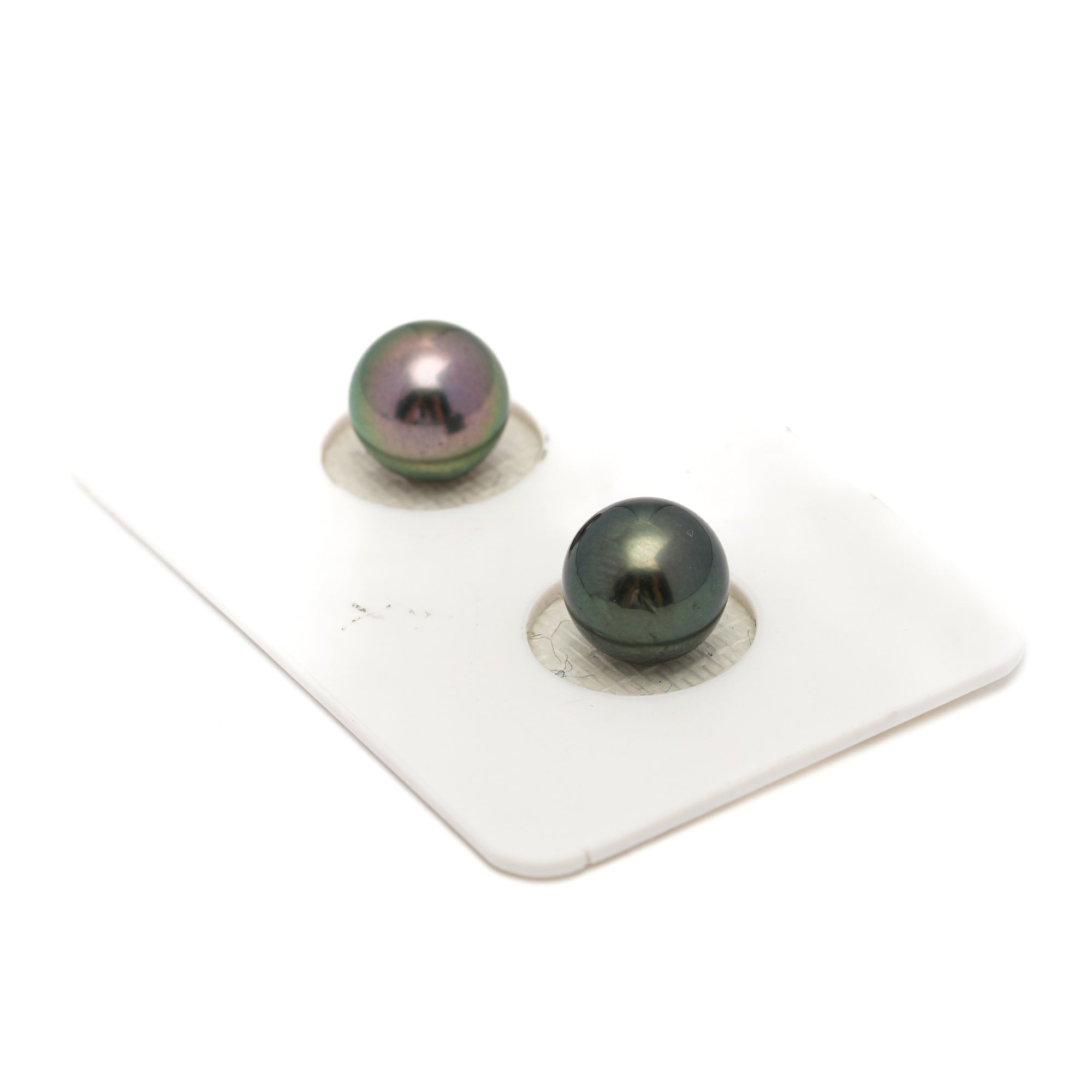 2pcs Multicolor 8.9mm - RSR AAA Quality Tahitian Pearl Pair ER1830 OR13