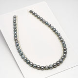 46pcs Light 8-10mm - SB AAA/AA Quality Tahitian Pearl Necklace NL1608 HL2