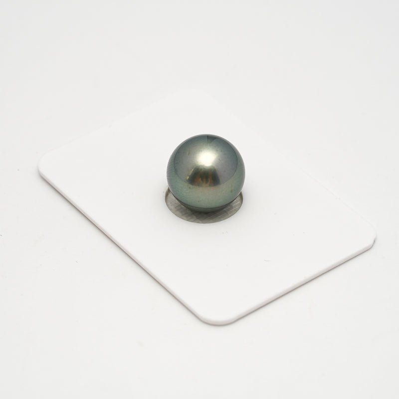 1pcs "High Luster" Light Green 12.4mm - RSR AAA/TOP Quality Tahitian Pearl Single LP2127 A101