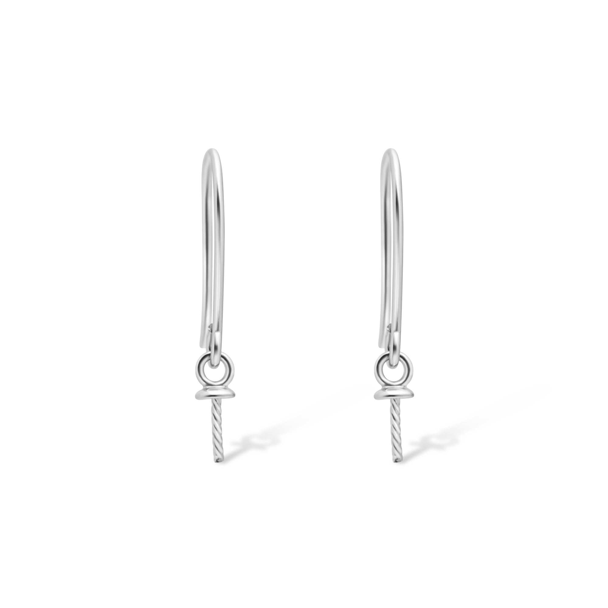 Earring Dangle Clasp 925 Silver for Pearl SC19