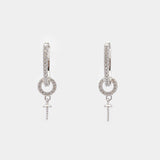 925 Silver RH Earrings Dangling SC277