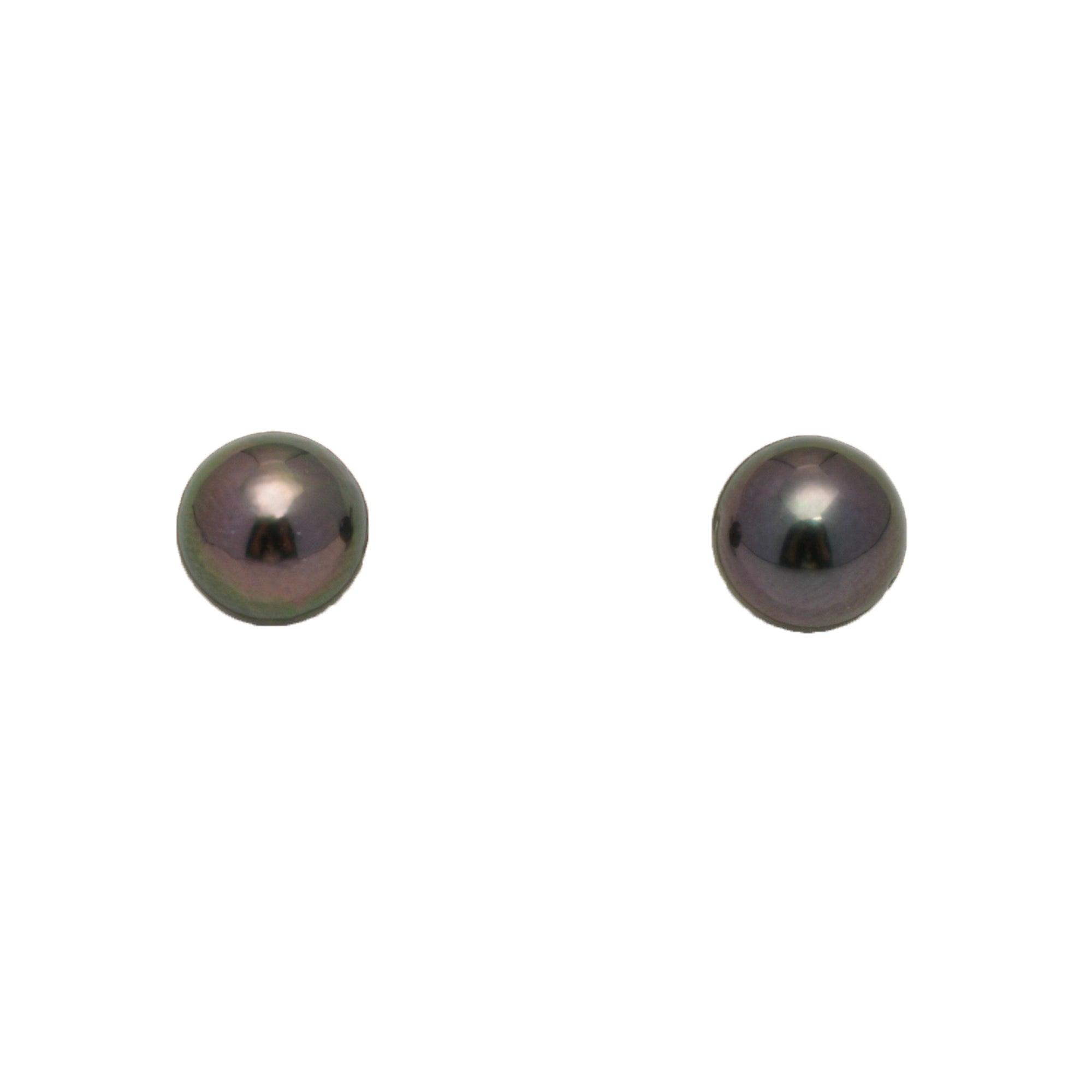2pcs Green 7.8-7.9mm - RSR AAA/AA Quality Tahitian Pearl Pair ER1790 NG19