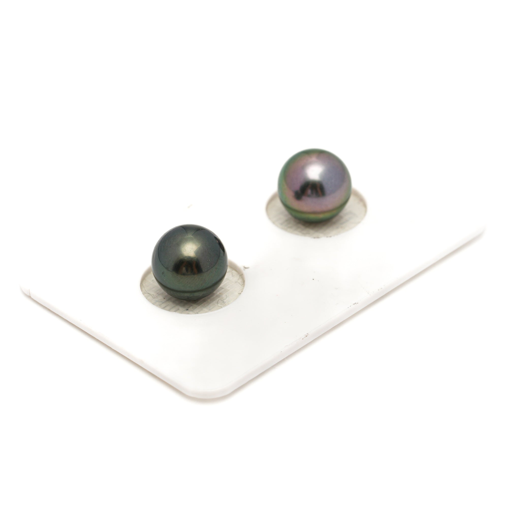 2pcs Multicolor 8.9mm - RSR AAA Quality Tahitian Pearl Pair ER1830 OR13