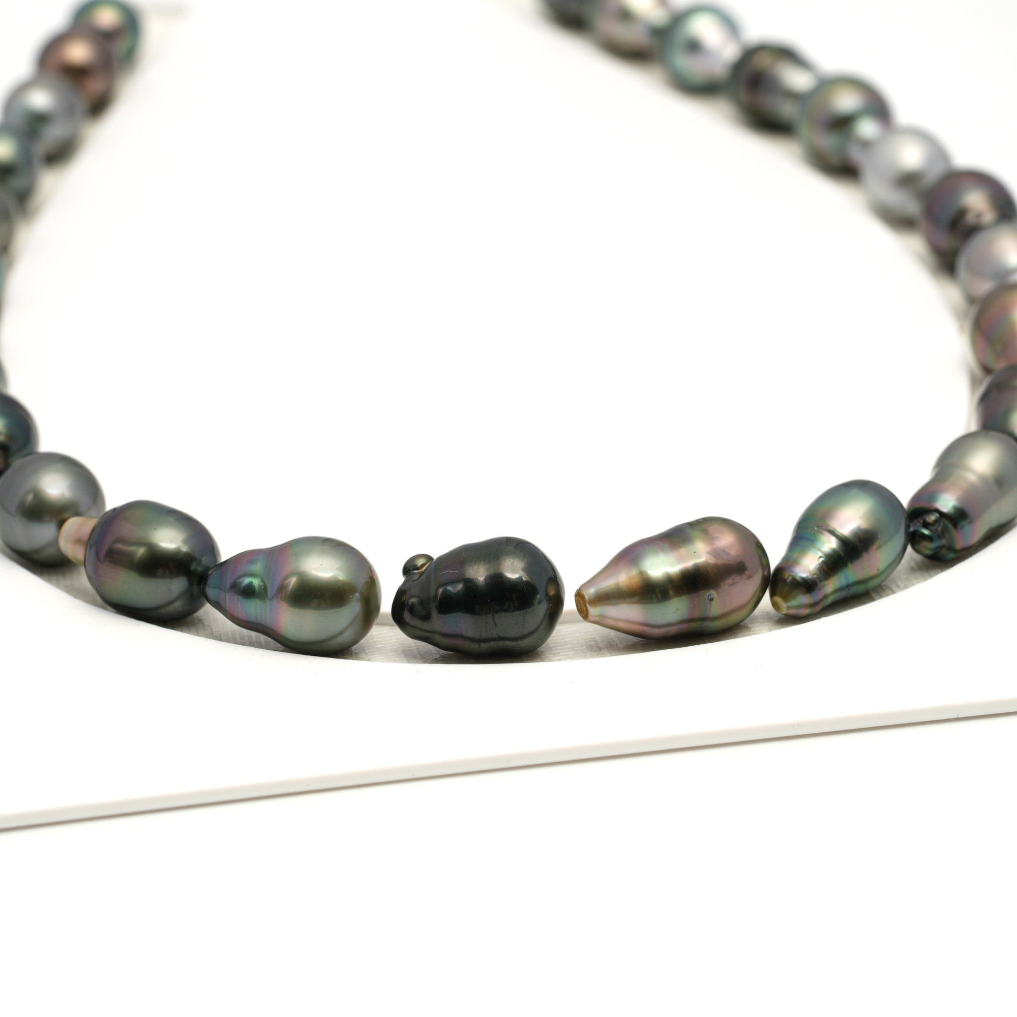 26pcs Multicolor 9-11mm - CL/SB AAA Quality Tahitian Pearl Necklace NL1715 TH5