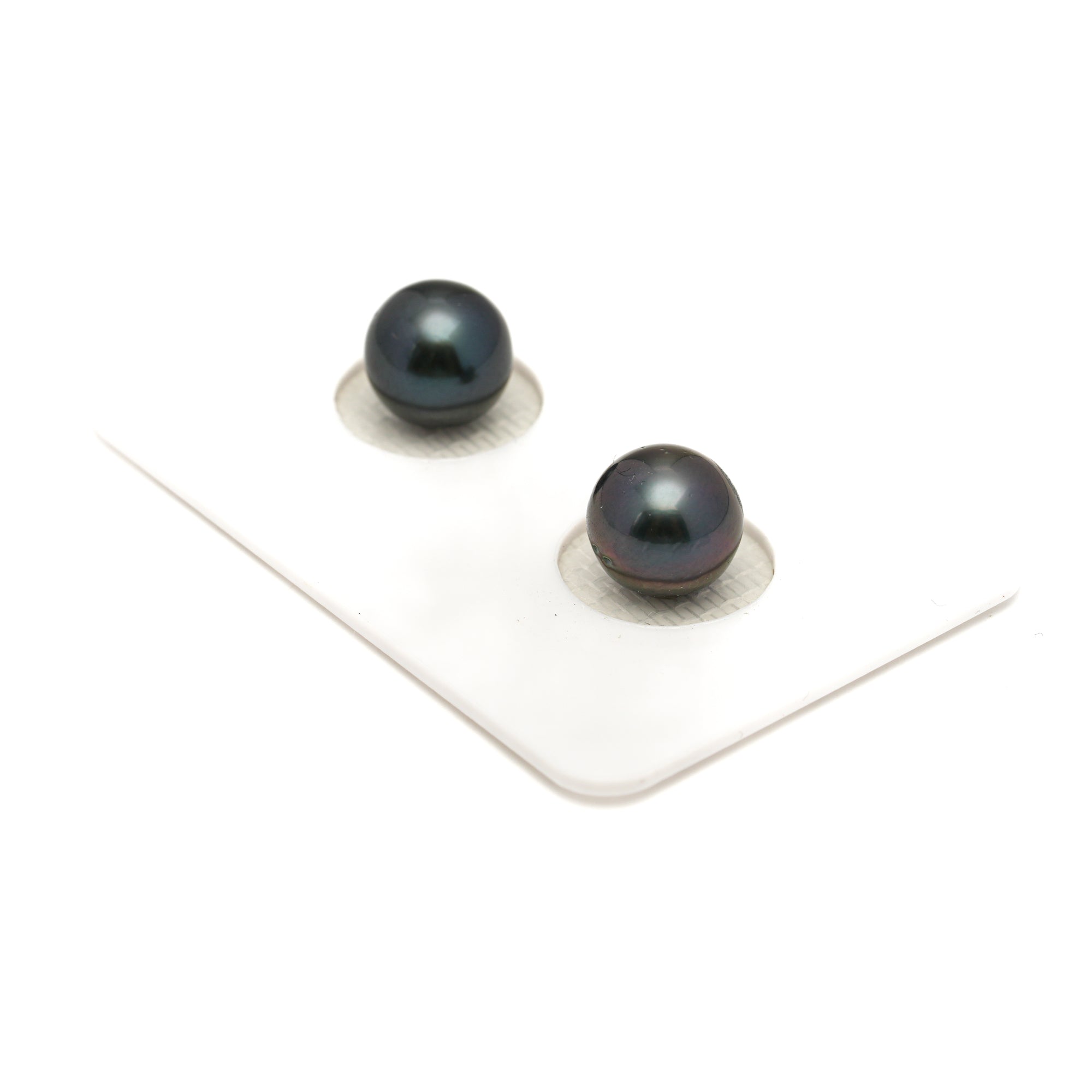 2pcs Blue 8.7mm - NR AAA/AA Quality Tahitian Pearl Pair ER1884 LP1