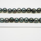 45pcs Green 8-11mm - SB AAA/AA Quality Tahitian Pearl Necklace NL1509 THMIX2