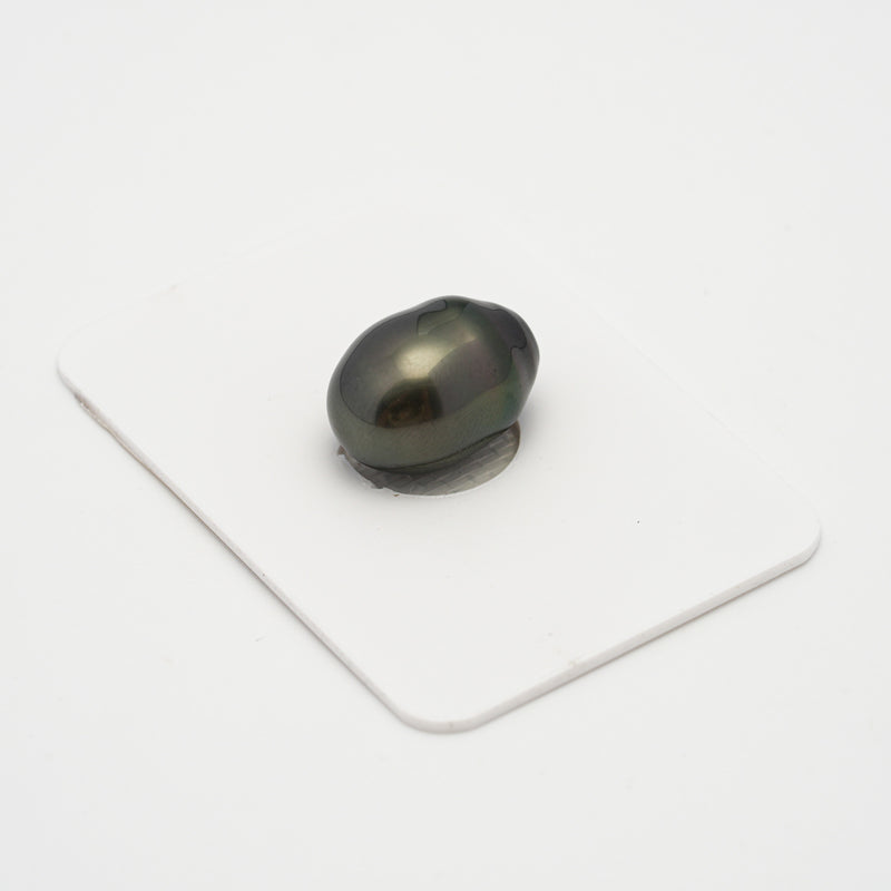 1pcs Dark Green 11.1mm - SB AAA Quality Tahitian Pearl Single LP1904