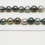 42pcs Multicolor 8-10mm - CL/SB AA/AAA Quality Tahitian Pearl Necklace NL1545 THMIX2