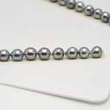 46pcs Light 8-10mm - SB AAA/AA Quality Tahitian Pearl Necklace NL1608 HL2