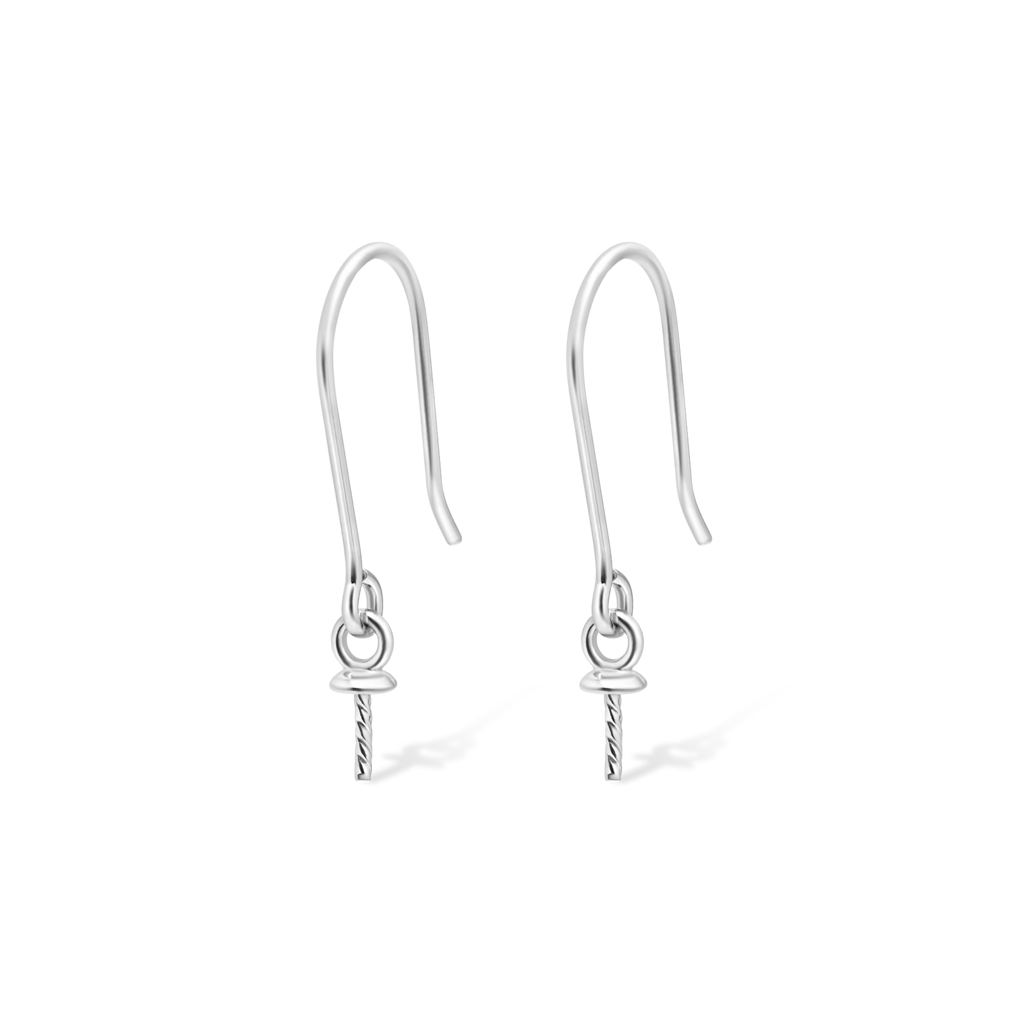 Earring Dangle Clasp 925 Silver for Pearl SC19