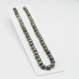 45pcs Green Mix 8-9mm - CL AAA/AA Quality Tahitian Pearl Necklace NL1260 OR7.8.5