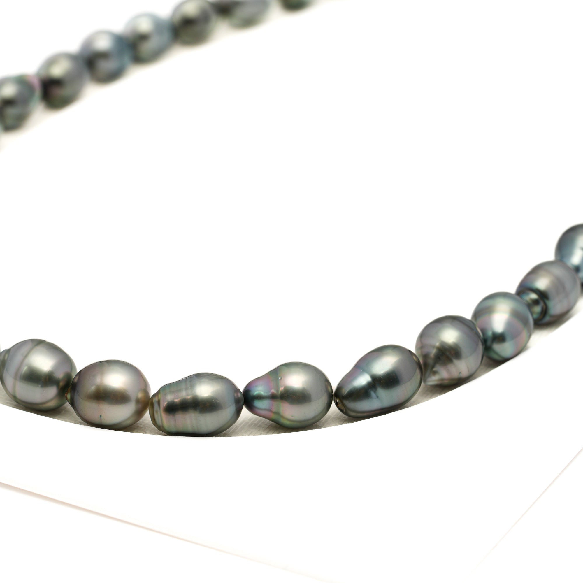 35pcs Light Mix 8-10mm - CL/SB AAA Quality Tahitian Pearl Necklace NL1760 LP1