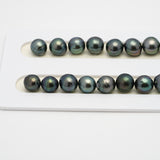 45pcs Green 8-11mm - SB AAA/AA Quality Tahitian Pearl Necklace NL1509 THMIX2