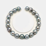 20pcs Silver Mix 8-9mm - SB AAA/AA Quality Tahitian Pearl Bracelet BR2234 HL3