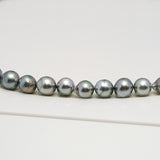 46pcs Light 8-10mm - SB AAA/AA Quality Tahitian Pearl Necklace NL1608 HL2