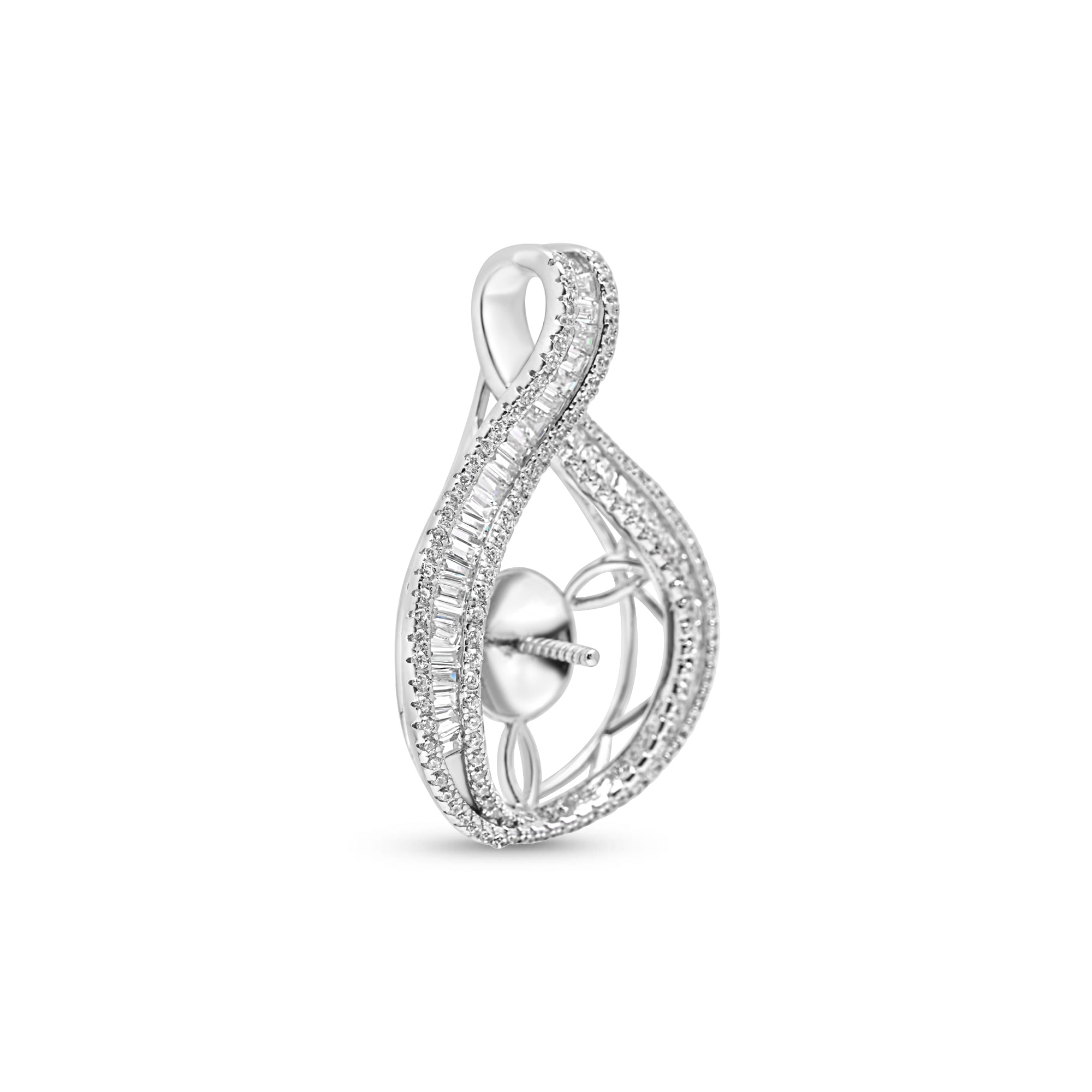 Pendant Clasp 925 Silver for Pearl SC303