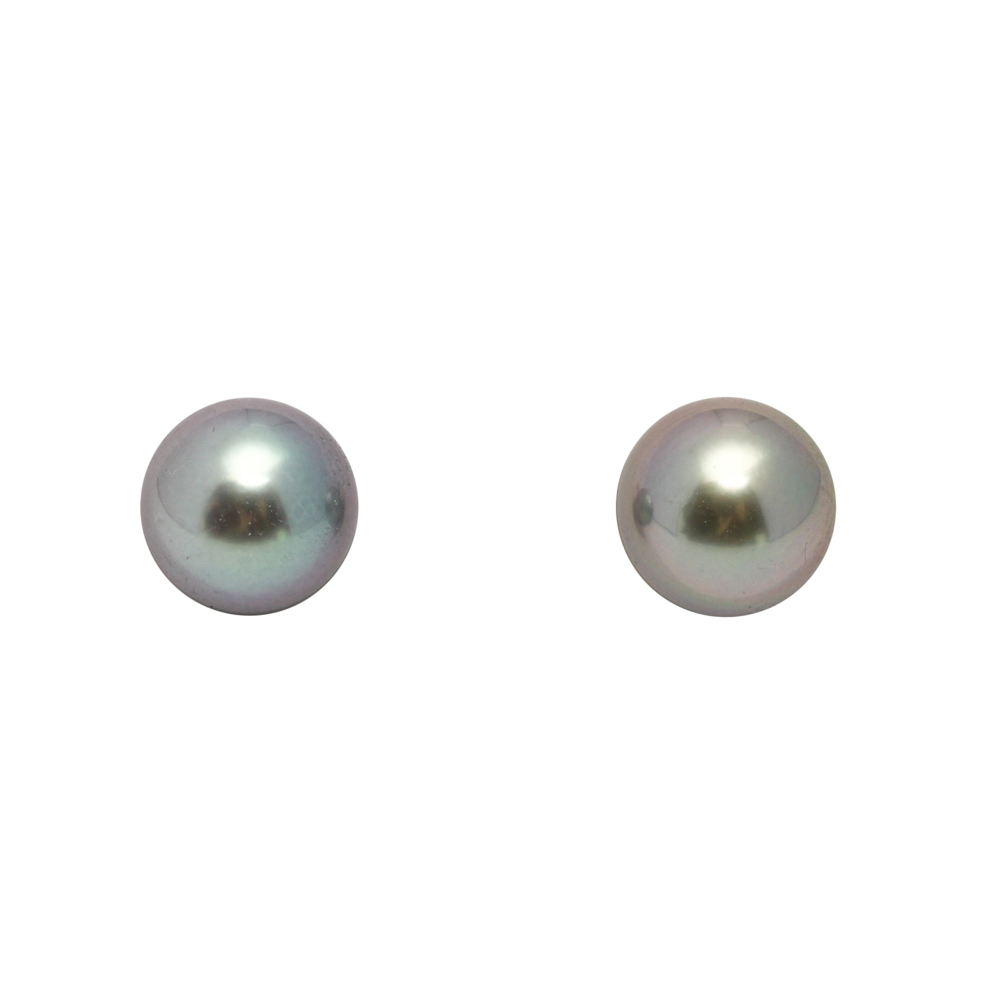 2pcs "Top Luster" Light Mix 9.3-9.5mm - RSR AAA Quality Tahitian Pearl Pair ER1755 OR13