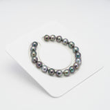 19pcs Multicolor 8mm - SB AAA/AA Quality Tahitian Pearl Bracelet BR2037 OR7