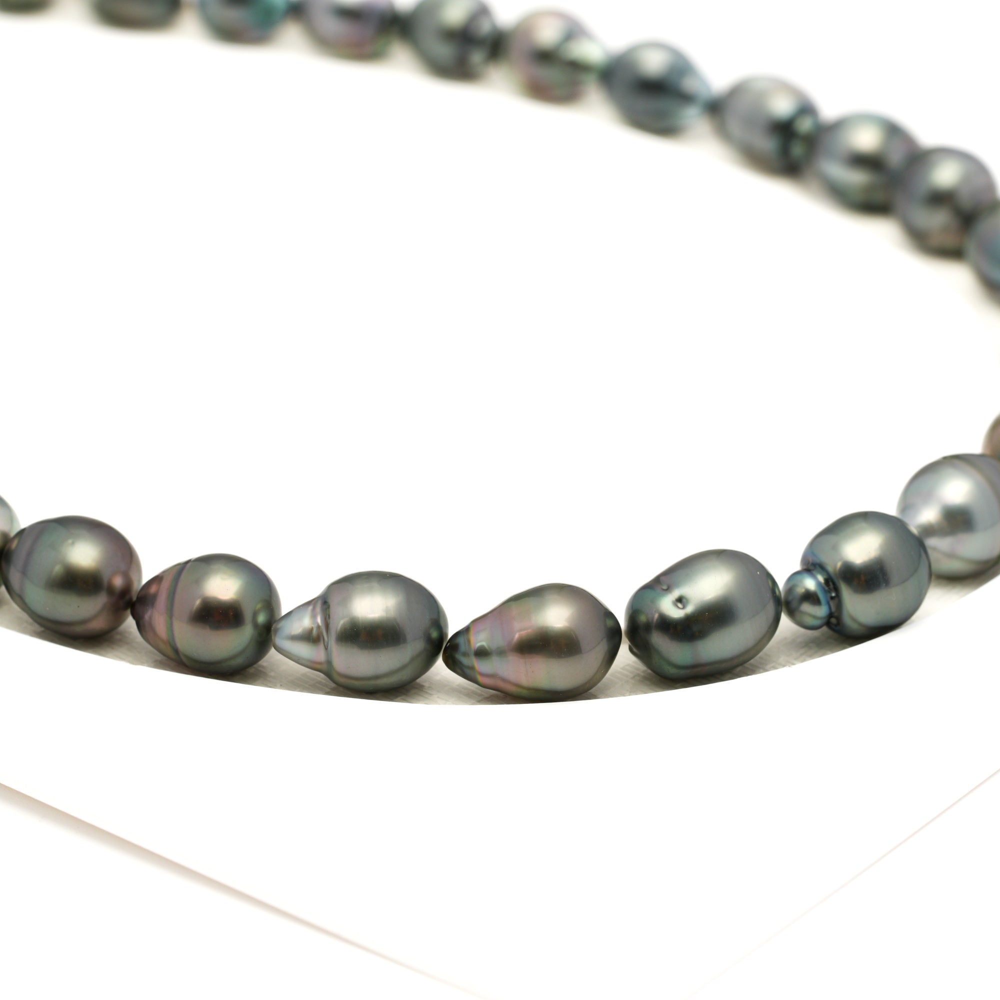 35pcs Light Mix 8-10mm - CL/SB AAA Quality Tahitian Pearl Necklace NL1760 LP1