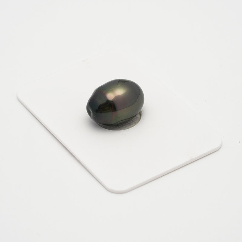 1pcs Dark Green 11.1mm - SB AAA Quality Tahitian Pearl Single LP1904