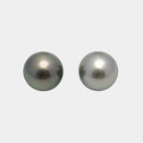 2pcs Light Green 14.8mm - RSR AAA Quality Tahitian Pearl Pair ER1538 THMIX3