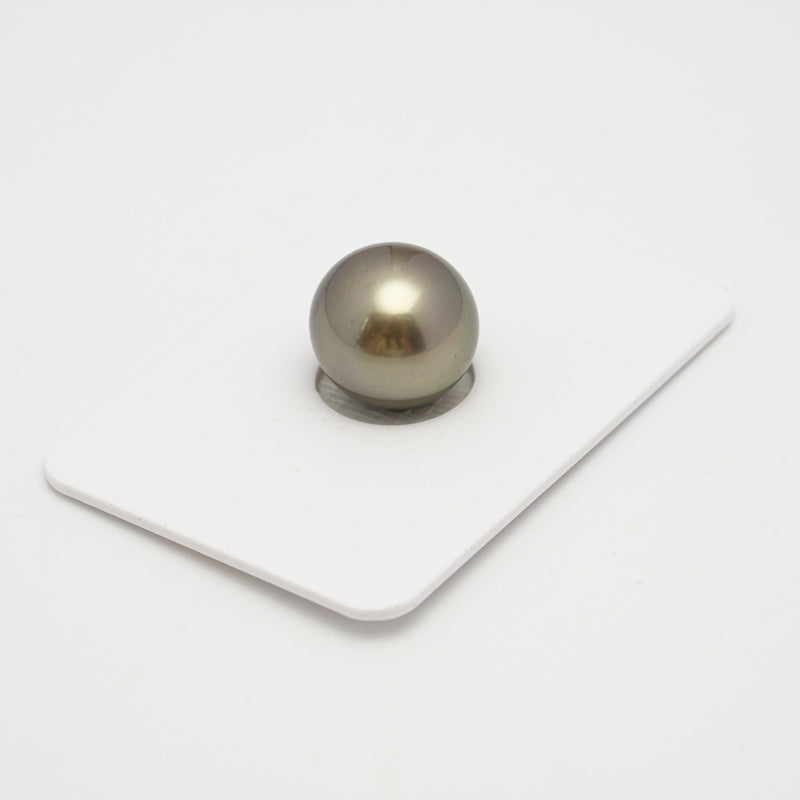 1pcs Golden Green 12.7mm - SR AAA Quality Tahitian Pearl Single LP2004 A89