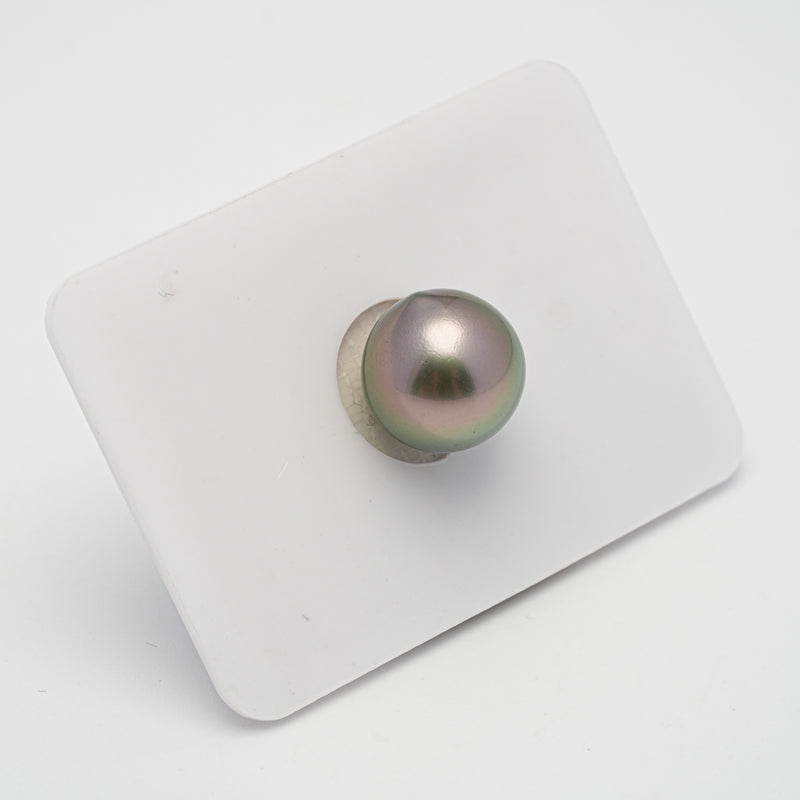 1pcs "High Luster" Light Green 11.9mm - SB AAA Quality Tahitian Pearl Single LP1728 CMP1