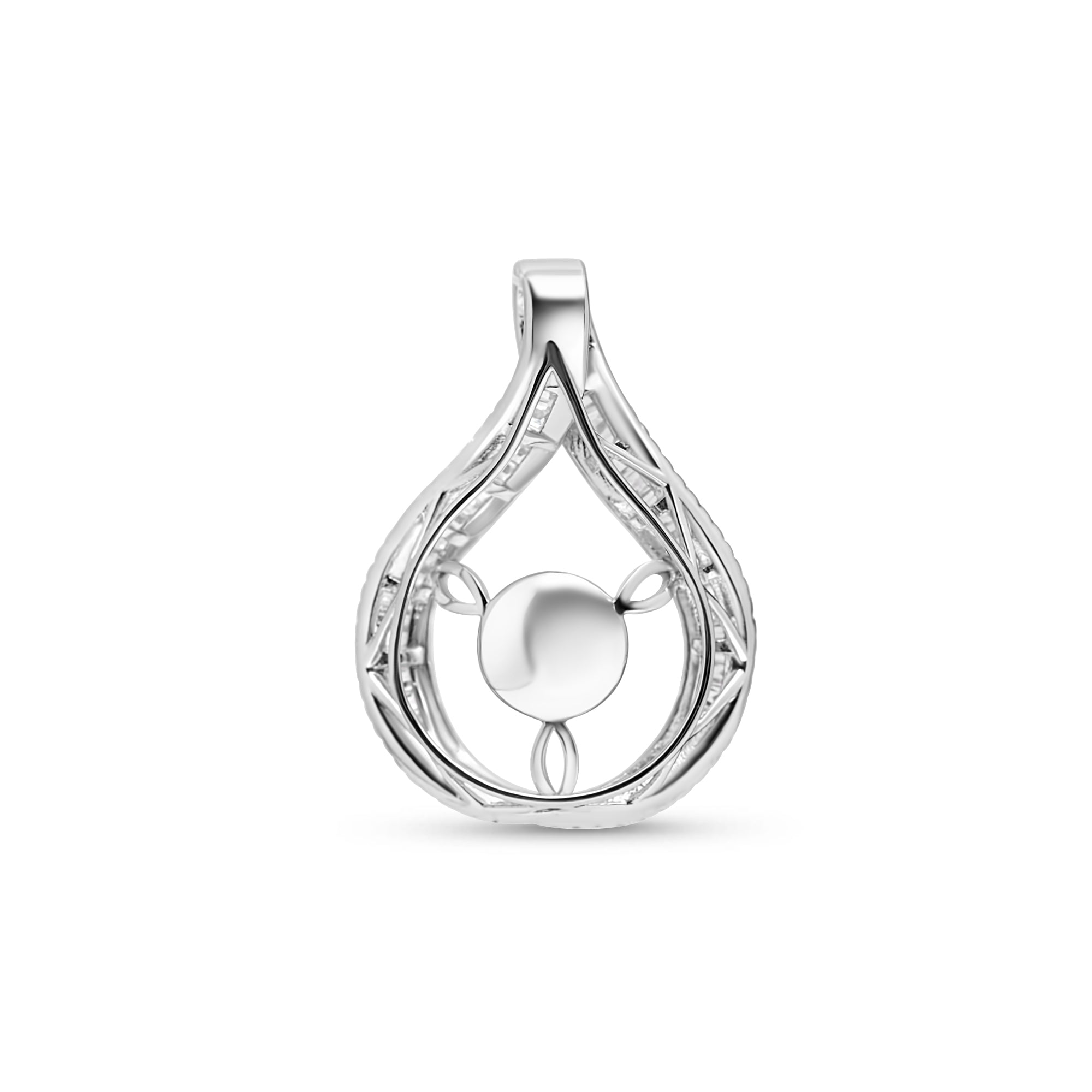 Pendant Clasp 925 Silver for Pearl SC303