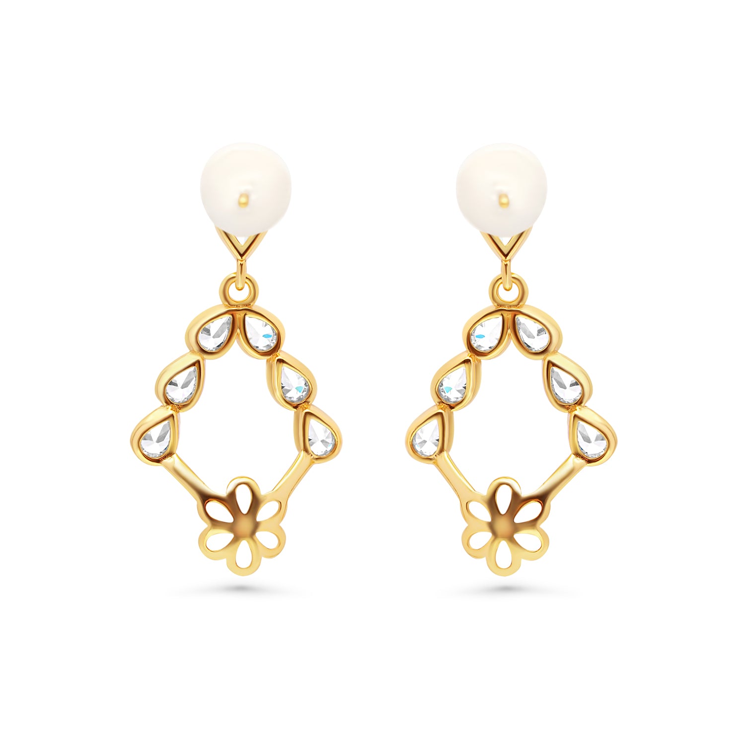 Dangle Earring Bails 925 Silver for Pearl SC305