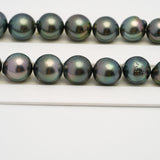 35pcs Green Mix 11-13mm - SB AAA/AA Quality Tahitian Pearl Necklace NL1497 THMIX2