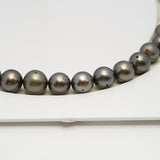 49pcs Brown 8-10mm - SR/NR AA/A Quality Tahitian Pearl Drilled Necklace NL1586 CMP4