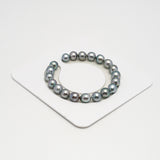 20pcs Silver Mix 8-9mm - SB AAA/AA Quality Tahitian Pearl Bracelet BR2234 HL3