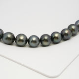 38pcs Dark 11-12mm - SR/NR AA/A Quality Tahitian Pearl Necklace NL1625 THMIX3