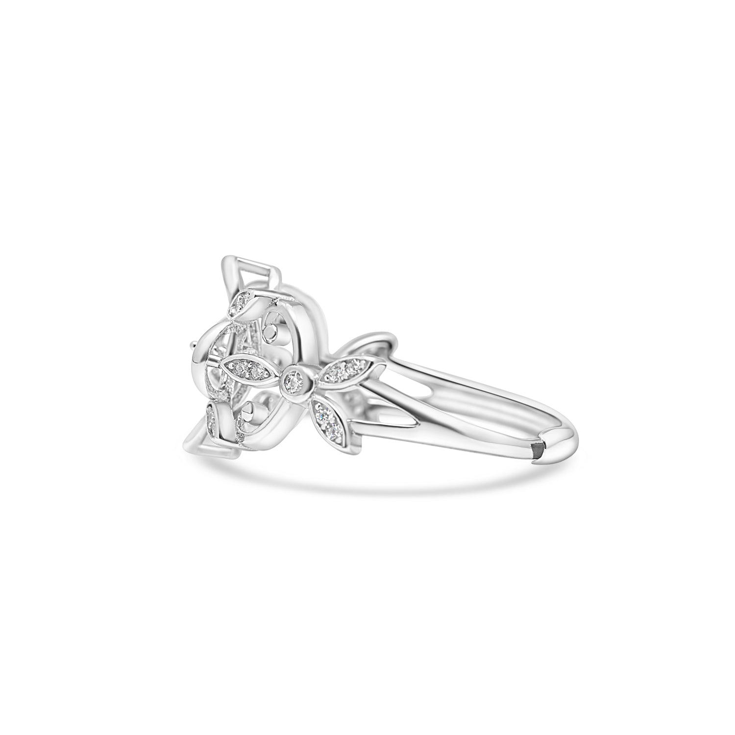 Adjustable Ring 925 Silver for pearl SC367